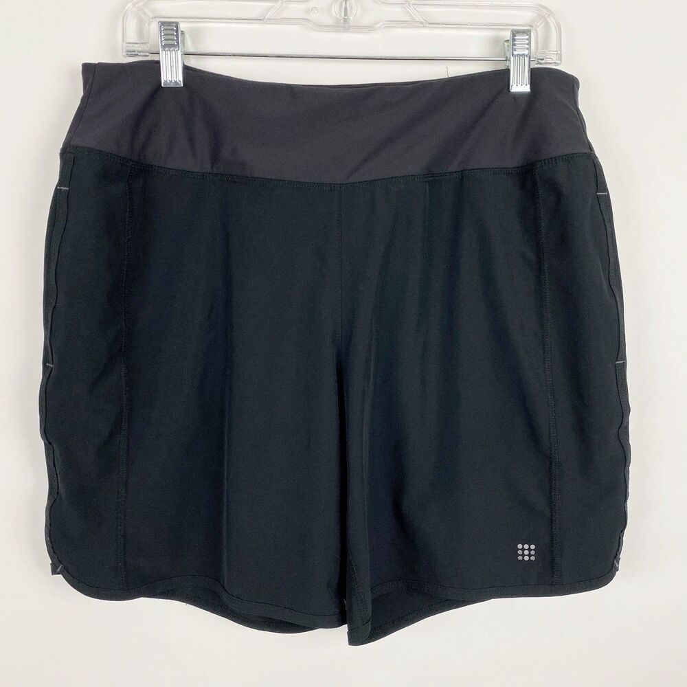 Title Nine Black Athletic Shorts with Dark Gray Waistband